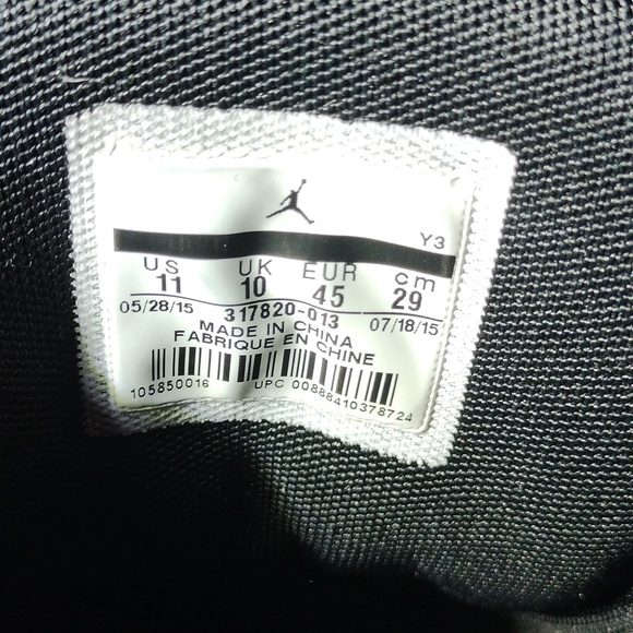 Men's size 11 Jordan flight 23, black concord - Picture 4 of 4